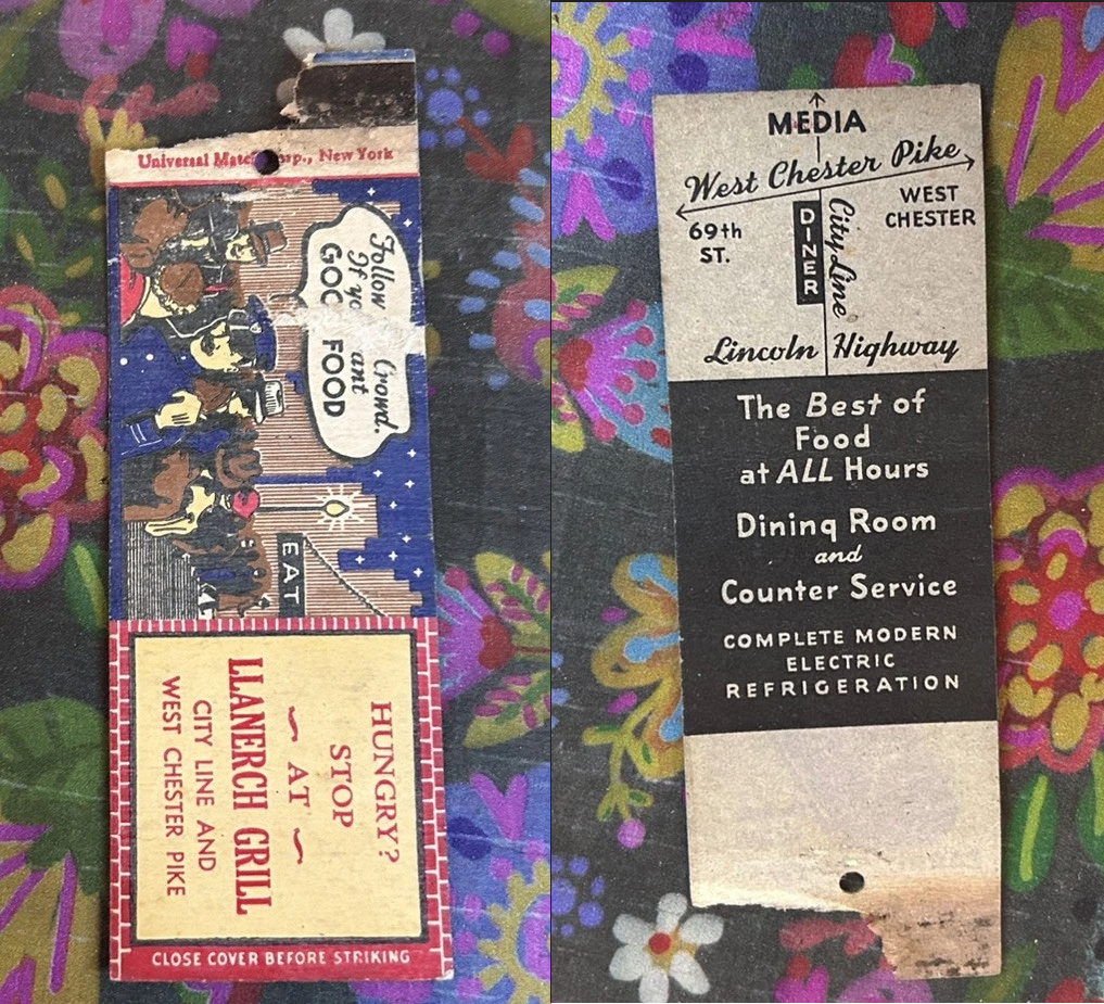 Llanerch Grill Matchbox Cover